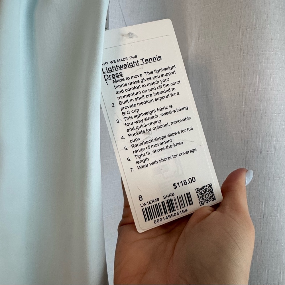 lululemon athletica Light Blue Backless Tank Dress - Picture 3 of 5